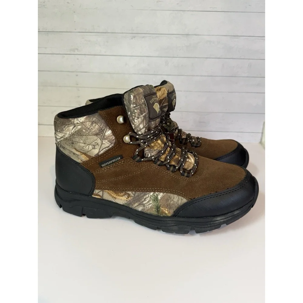 Herman Survivors Men's Mid Waterproof Hunting Boots Camo Brown Size 10.5W NWT